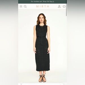 NWT MIRTH KONA POINTELLE KNIT DRESS LARGE